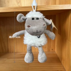 Kiwi & Friends 新西兰银爵标志刺绣毛绒小羊玩具 羊玩偶  小号15cm