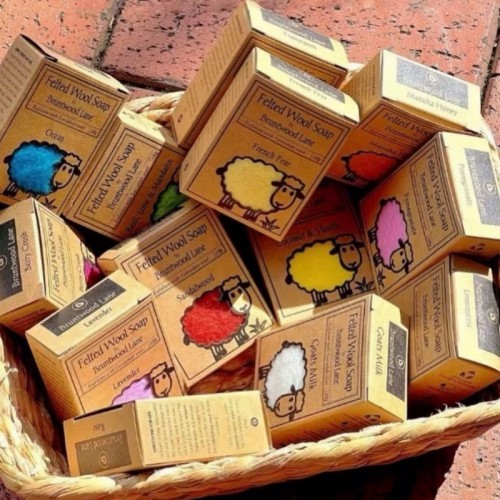 Felted Wool Soap by Bruntwood Lane 羊毛毡手工皂 100g