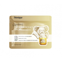 Bionique Manuka Honey Drops Lemon Flavoured 35粒  麦卢卡蜂蜜柠檬糖35粒 MGO514+