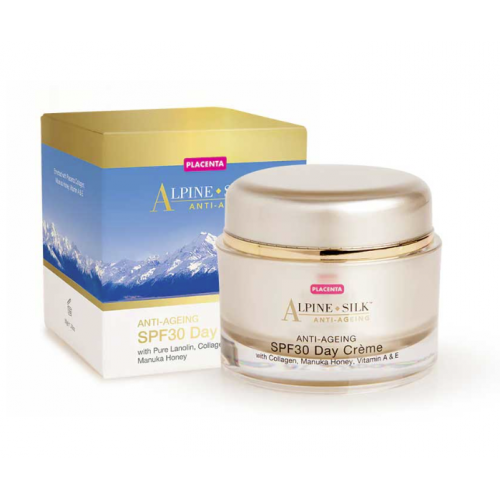 Alpine Silk Anti-Ageing 抗衰老抗皱羊胎素面霜带防晒SPF30 保湿霜肌肤保湿 防止细纹 50g
