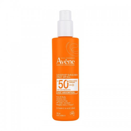 Avene 雅漾 成人防晒喷雾sunsitive sunscreen spf50 adult spray 200ml