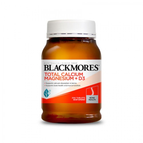 Blackmores 澳佳宝 活性钙镁片 预防骨质疏松 200粒 维骨力关节灵的好搭档