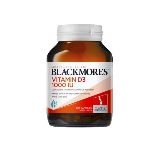 Blackmores 澳佳宝 天然维生素D3胶囊1000IU 200粒