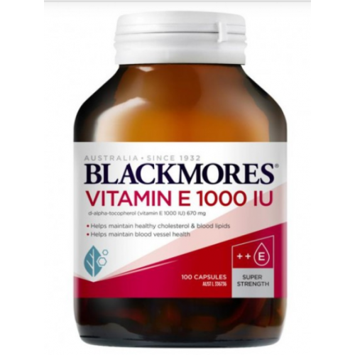 Blackmores 澳佳宝 天然维生素E 1000IU 100粒 养颜抗氧化