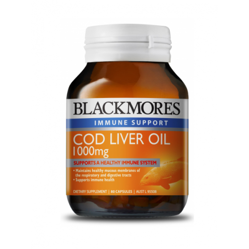 Blackmores 鳕鱼肝油 1000mg 80粒
