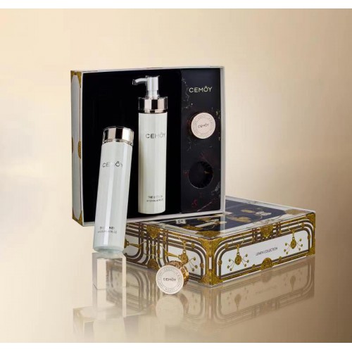 Cemoy 白金流明 滋润补水深层修护 限量礼盒（爽肤水 120ml + 乳液 120ml + 面霜10ml*2）