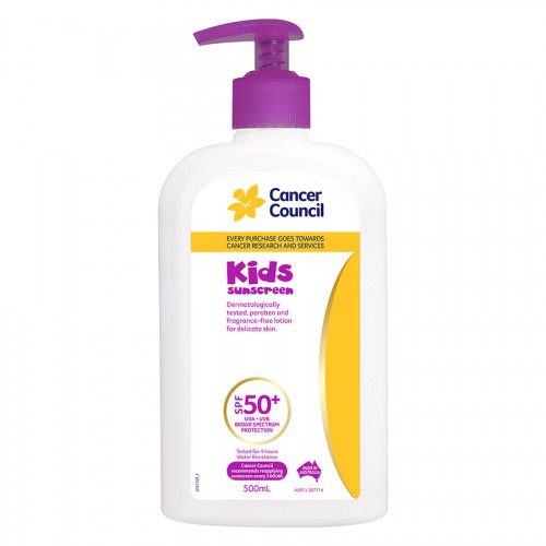 【澳洲癌症协会推荐】Cancer Council Kids Sunscreen Pump SPF50+ 200mL澳美皙 茜茜尔 儿童防晒霜 200ml