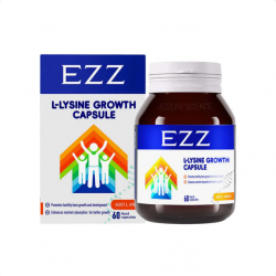 EZZ L-Lysine Growth 3nd Generation 60 Caps EZZ  3.0 儿童钙镁锌 活性赖氨酸 成长胶囊 60粒
