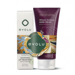 Evolu 滋养护手护唇套装（15ml多效滋养修护护唇膏+125ml甲部滋养护手霜）