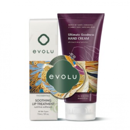 Evolu 滋养护手护唇套装（15ml多效滋养修护护唇膏+125ml甲部滋养护手霜）