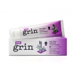 Grin 100% 纯天然儿童牙膏 葡萄味 含氟 70g  新西兰牙医推荐款