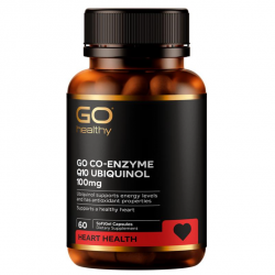 Go Healthy 高之源 Co-Q10 Ubiquinol 100mg 泛醇还原型辅酶 60粒 约等于普通辅酶800mg的效力 一天一粒