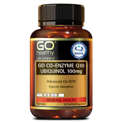 Go Healthy 高之源 泛醇还原型辅酶 约等于普通辅酶800mg的效力 Go Healthy Co-Q10 Ubiquinol 100mg