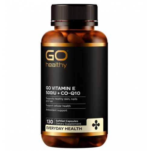Go Healthy 高之源 Vitamin E 500IU + CoQ10 维生素E 500IU+辅酶Q10胶囊 130粒
