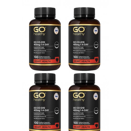 【限时特价】Go Healthy 高之源 辅酶400mg 限量版100粒*4瓶