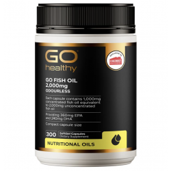Go Healthy 高之源 无腥味深海鱼油 2000mg 300粒 药房限量版