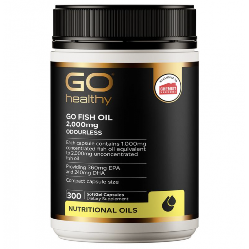 Go Healthy 高之源 无腥味深海鱼油 2000mg 300粒 药房限量版