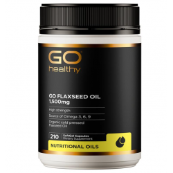 Go Healthy 高之源 天然有机亚麻籽油胶囊 1500mg 210粒