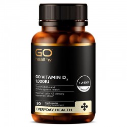Go Healthy 高之源 Vitamin D3 1,000IU 维生素D3胶囊 90粒