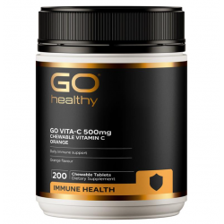 Go Healthy 高之源VC咀嚼片 500mg 200粒 橘子味