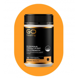 Go Healthy 高之源 蜂胶胶囊2000mg 180粒 高含量类黄酮24mg/粒  提高免疫力，超强抗病毒