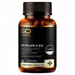 Go Healthy高之源 维生素B12加叶酸咀嚼片 60片