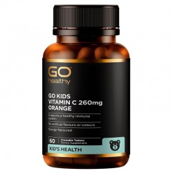Go Healthy 高之源 儿童VC咀嚼片 260mg 60片 橘子味 提高免疫力