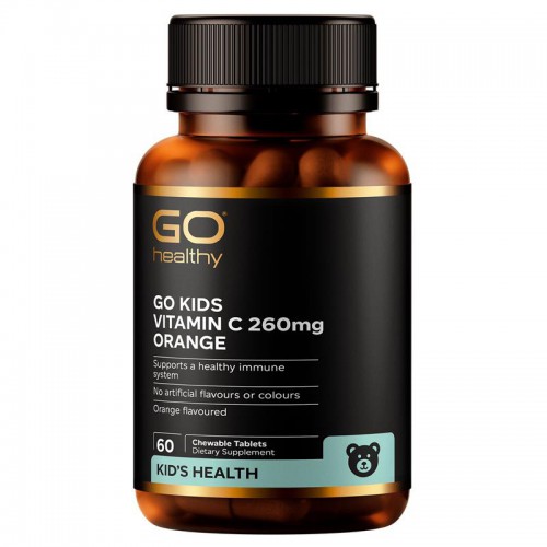 Go Healthy 高之源 儿童VC咀嚼片 260mg 60片 橘子味 提高免疫力