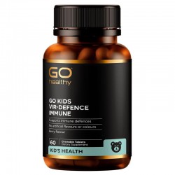 Go Healthy 高之源  儿童免疫力抗病毒咀嚼片 60片 含紫锥菊 VC 锌等 Kids Vir-Defence Immune