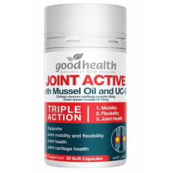 Goodhealth Joint Active with Mussel Oil and UC-ii 好健康三合一关节灵+(青口油)骨胶原胶囊 30粒