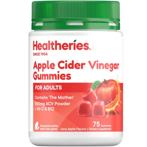 Healtheries 贺寿利 Adult Apple Cider Vinegar Gummy 成人苹果醋软糖 75粒