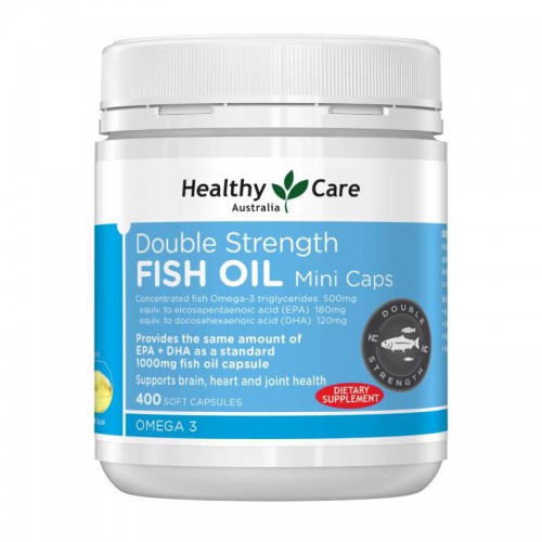 Healthy Care HC Double Strength Fish Oil Mini 双倍加强迷你深海鱼油1000mg 400粒 