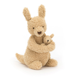 Jellycat Huddles Huddles Kangaroo 哈朵斯袋鼠 毛绒玩具 HUD2K 高26cm x 宽14cm