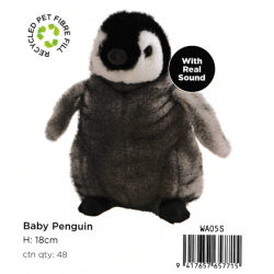 Kiwi & Friends Hallifax baby penguin 18cm