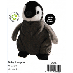 Kiwi & Friends Hallifax baby penguin 22cm