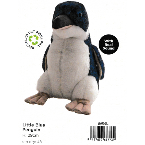 Kiwi & Friends Hallifax littleblue penguin 29cm