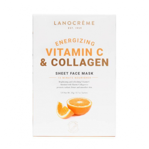 Lanocreme 兰侬 胶原蛋白VC面膜保湿滋润美白补水5片