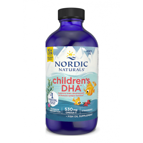 NORDIC NATURALS 挪威小鱼 儿童液体DHA 草莓味 237ml 新包装