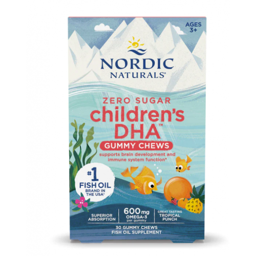 NORDIC NATURALS 挪威小鱼 儿童DHA鱼油软糖 30粒 独立包装 无糖软糖