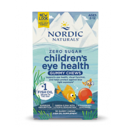 NORDIC NATURALS 挪威小鱼 儿童DHA护眼软糖 30粒 草莓柠檬味 无糖软糖