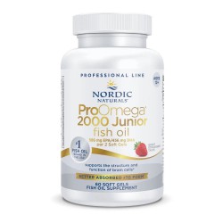 NORDIC NATURALS 挪威小鱼 ProOmega 2000 Jr. 青少年鱼油 草莓味 60粒 12岁以上