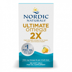 【美国销量第一】 NORDIC  NATURALS Ultimate Omega® 挪威小鱼 终极欧米茄系列 成人高端鱼油  双倍含量 180粒 柠檬味