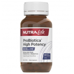 Nutralife 纽乐 ProBiotica High Potency 50 Billion 益生菌 500亿含量60粒 （店长推荐：益生菌+益生元二合一）