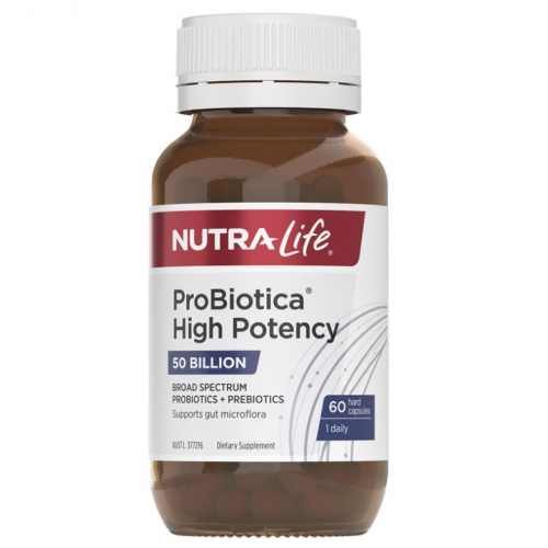 Nutralife 纽乐 ProBiotica High Potency 50 Billion 益生菌 500亿含量60粒 （店长推荐：益生菌+益生元二合一）
