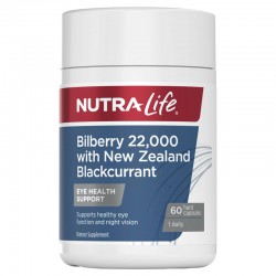 Nutralife 纽乐 蓝莓越橘胶囊含黑加仑 护眼保护视力 60粒