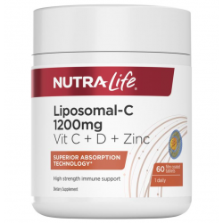Nutralife 纽乐 脂质体VC高含量1200mg +VD+锌  60片