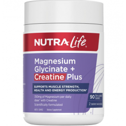 NutraLife 纽乐Magnesium Glycinate+Creatine Plus甘氨酸镁+肌酸90片