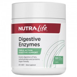 Nutralife 纽乐  Digestive Enzymes 植物消化酶酵素 120粒