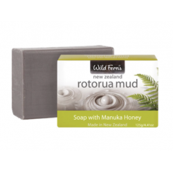 Parrs 帕氏 Rotorua 火山泥 麦卢卡蜂蜜 润肤香皂 125g Wild Ferns Rotorua Mud and Manuka Honey Soap 125g