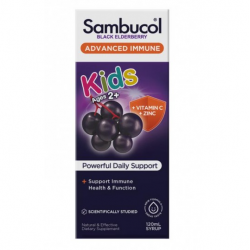 Sambucol Black Elderberry advance immune for Kids Syrup 120ml 黑接骨木儿童强效免疫糖浆